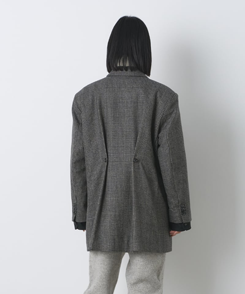 ジャケット・アウター Check W Coat CHECK WIDE JACKET | venit