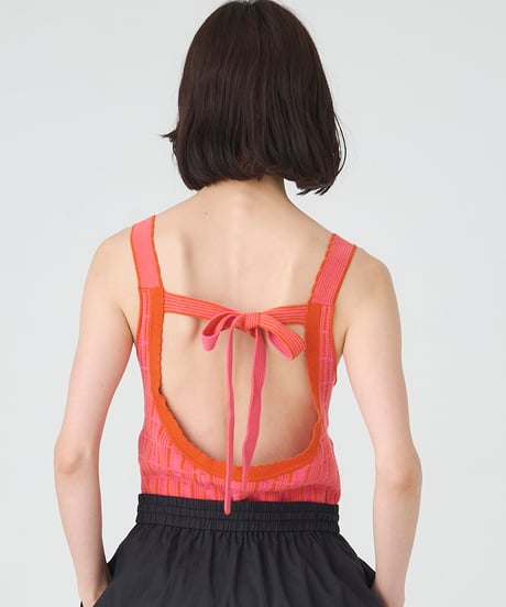 RETRO JACQUARD KNIT　TANK TOP