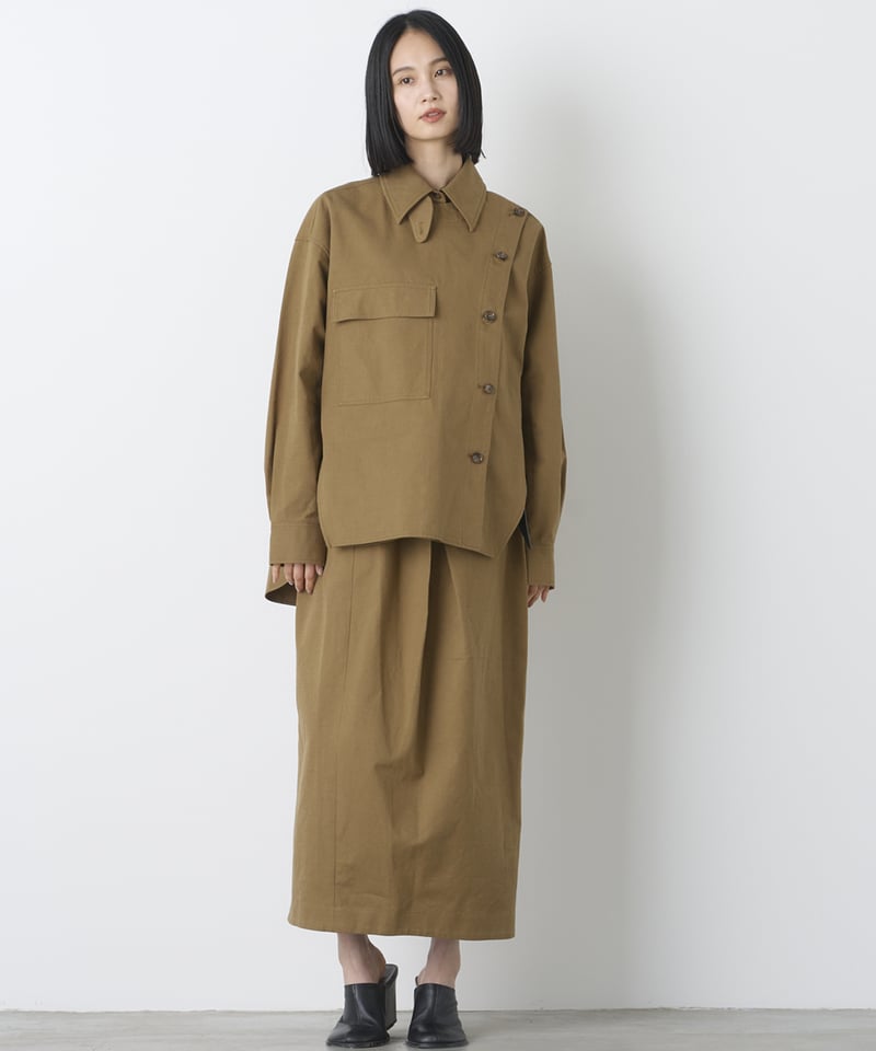ORGANIC SILK SLUB WASHER SHIRT JACKET | venit