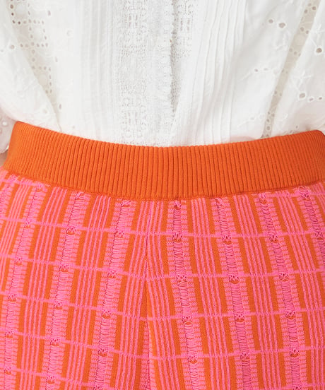 RETRO JACQUARD KNIT　PANTS