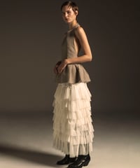 DOT TULE TIERED SKIRT