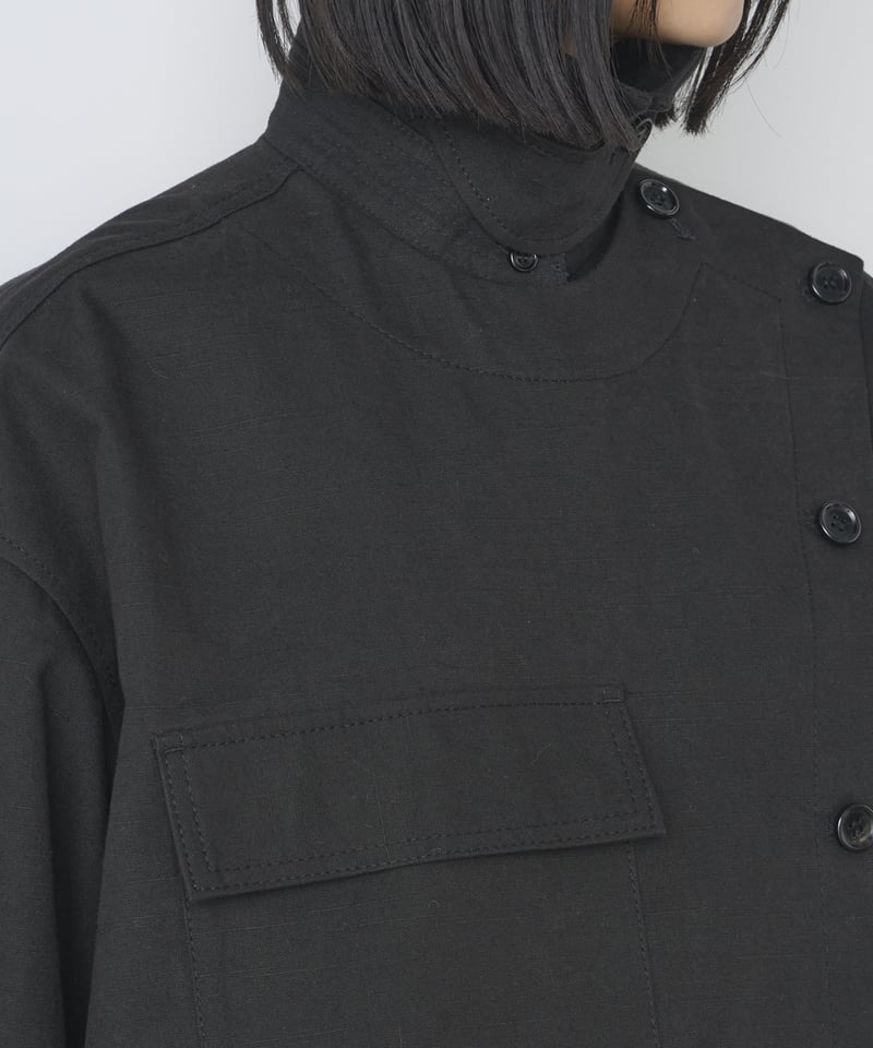 ORGANIC SILK SLUB WASHER SHIRT JACKET | venit