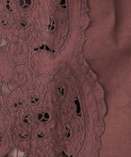 COTTON/ LINEN CUTWORK LACE EMBROIDERY PANTS