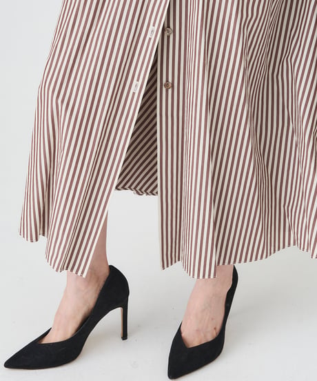 COTTON CUPRA STRIPE SKIRT