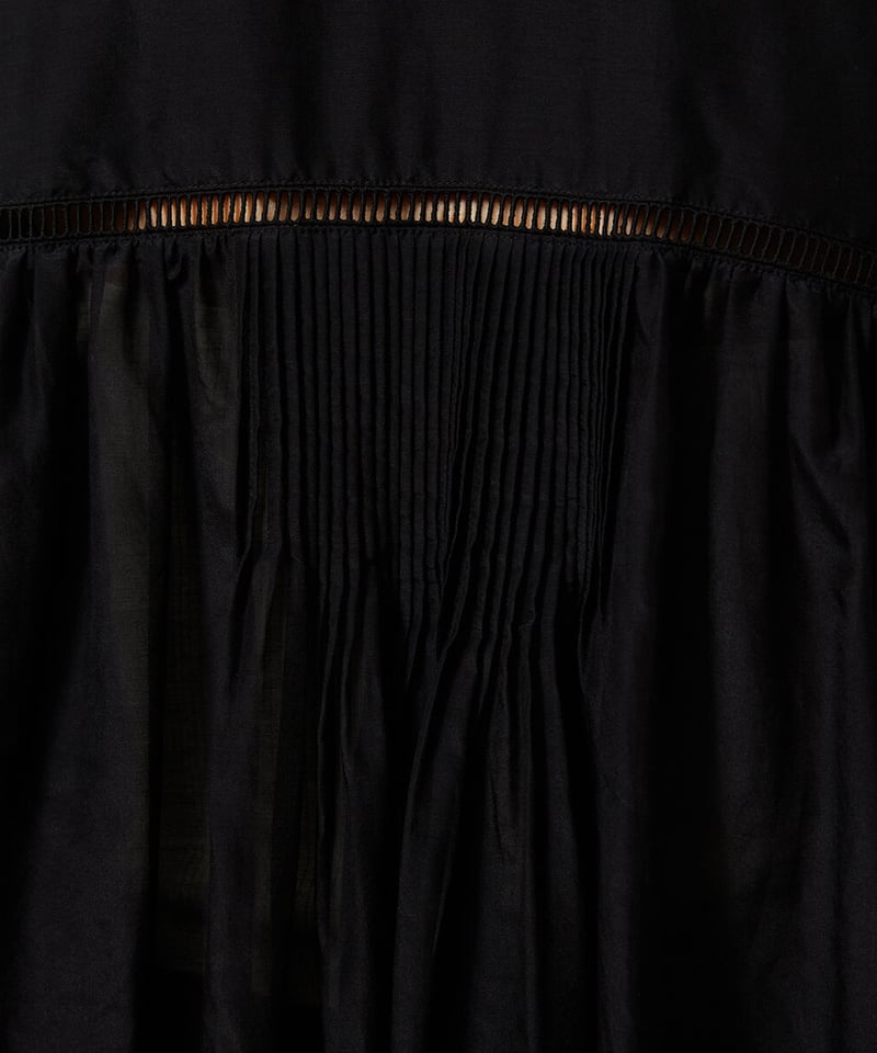 SILK COTTON PINTUCK BLOUSE | venit