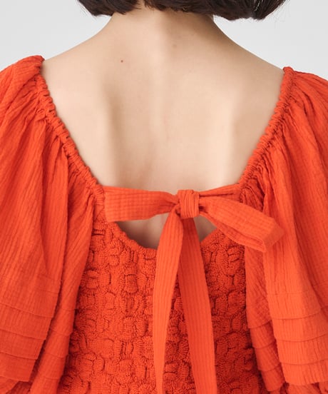 SMOCKING CHECK DRESS