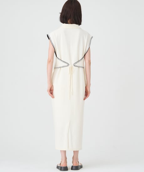 COTTON MINI BOUCLE　KNIT DRESS