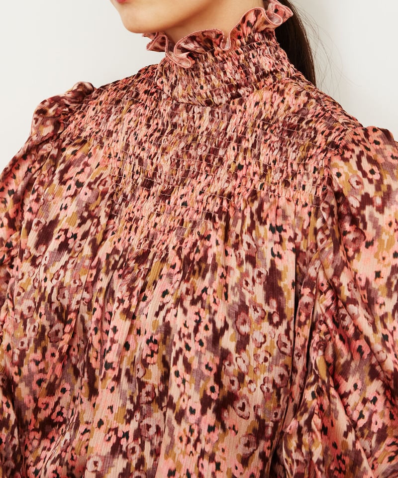 SENSITIVE FLOWERS PRINT BLOUSE | venit