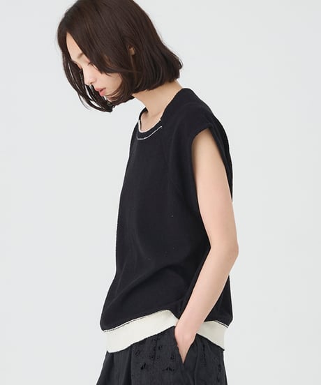 COTTON MINI BOUCLE　PULL OVER