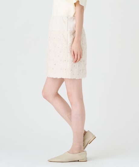 FLOWERS MINI SKIRT