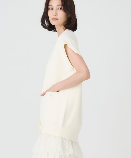 HIGH TWIST KNIT　 VEST