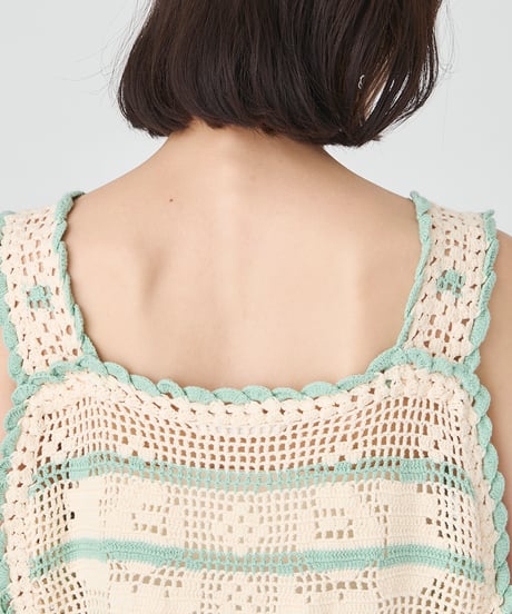 CROCHET KNIT  CAMISOLE
