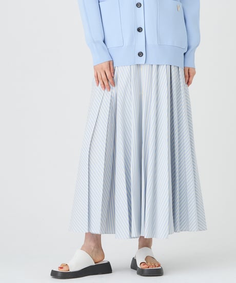 COTTON CUPRA STRIPE SKIRT