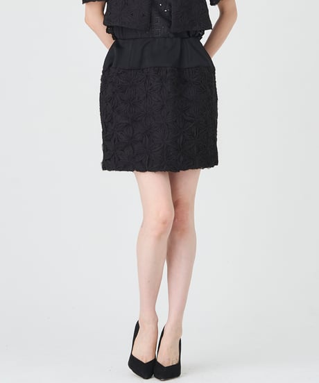 FLOWERS MINI SKIRT