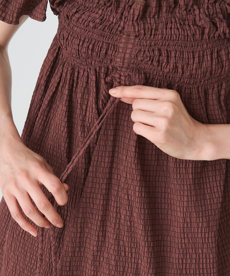 SHRINK CHECK BLOUSE
