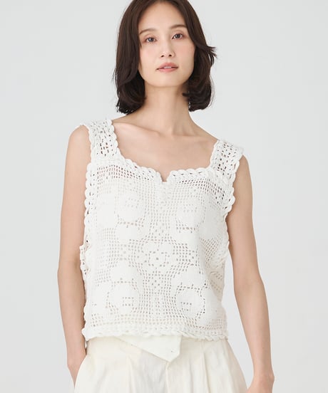 CROCHET KNIT  CAMISOLE