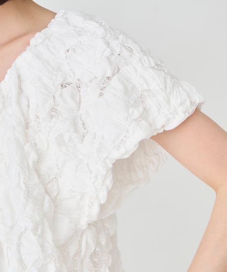 WAVE　DOT TULLE　BLOUSE