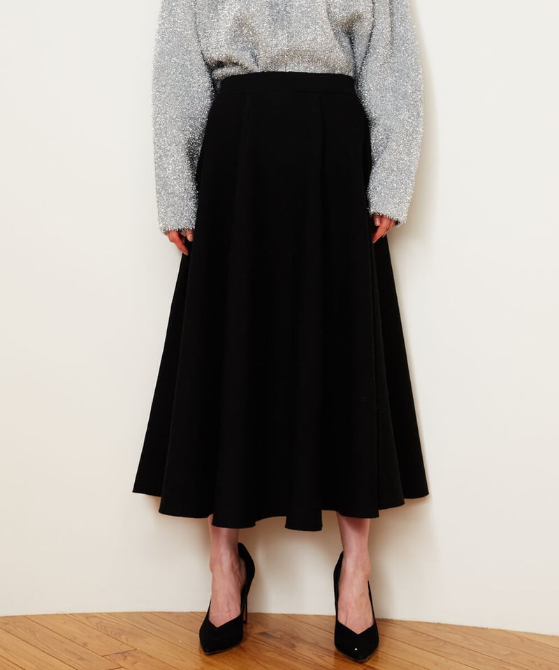 Venit Double Face Skirt Black Size:38スカート