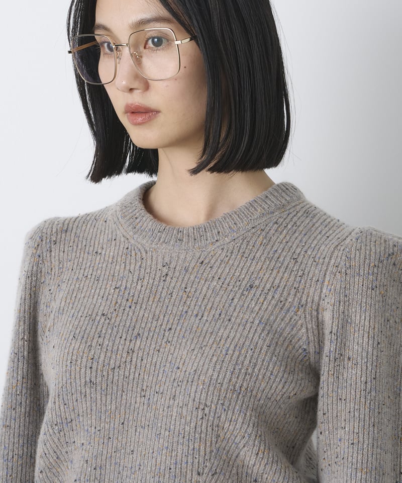 COLOR NEP TWEED PULLOVER | venit