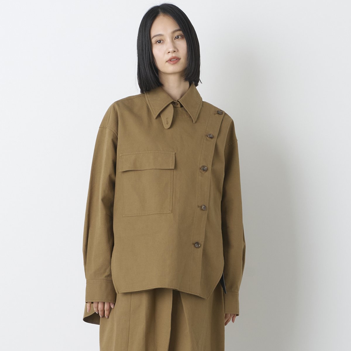 ORGANIC SILK SLUB WASHER SHIRT JACKET | venit