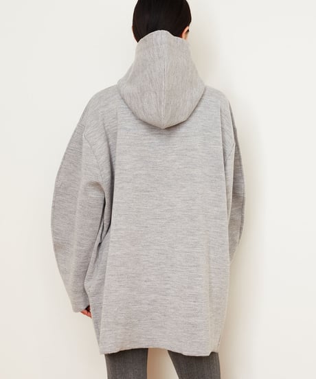 DOUBLE FACE KNIT HOODIE