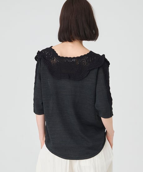 CROCHET KNIT  PULL OVER