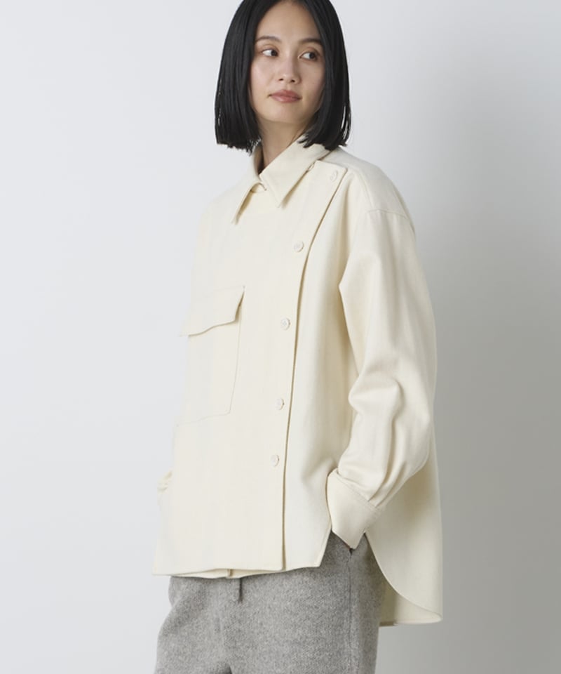 LIGHT MELTON SHIRT JACKET | venit