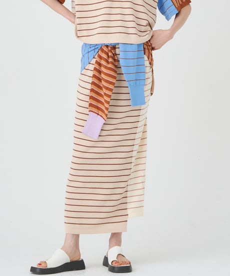 CRAZY BORDER  SKIRT/DRESS