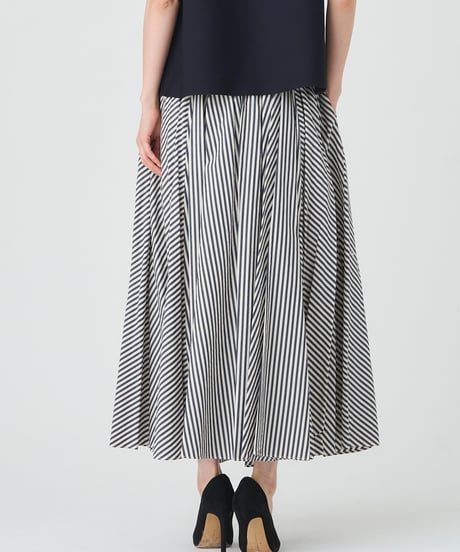 COTTON CUPRA STRIPE SKIRT