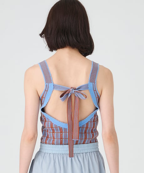 RETRO JACQUARD KNIT　TANK TOP