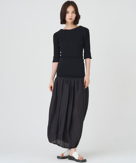 ACETATE COTTON RIB　 TUBE TOP DRESS