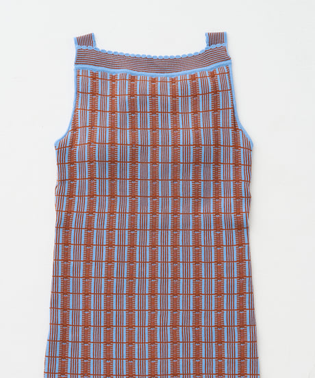 RETRO JACQUARD KNIT　TANK TOP