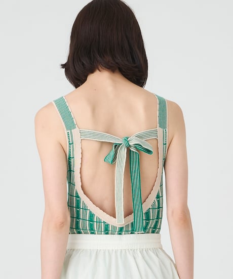 RETRO JACQUARD KNIT　TANK TOP