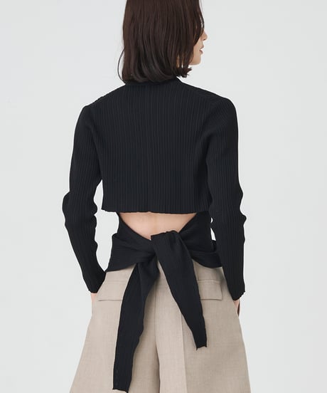ACETATE COTTON RIB　 CARDIGAN