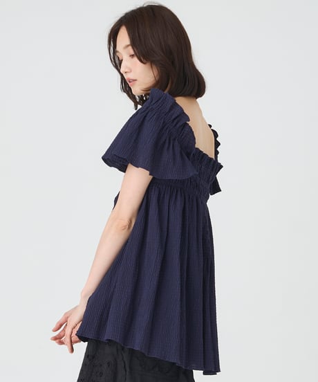 SHRINK CHECK BLOUSE
