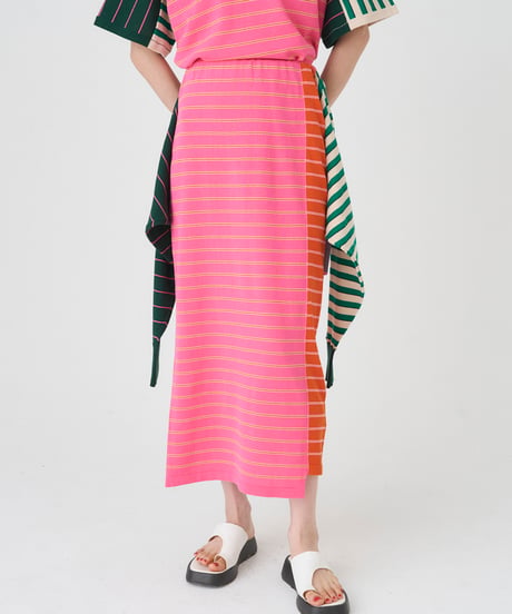 CRAZY BORDER  SKIRT/DRESS