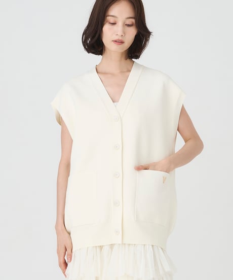 HIGH TWIST KNIT　 VEST