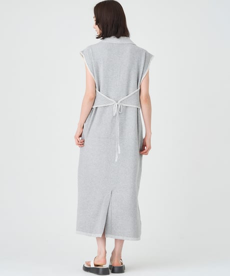 COTTON MINI BOUCLE　KNIT DRESS