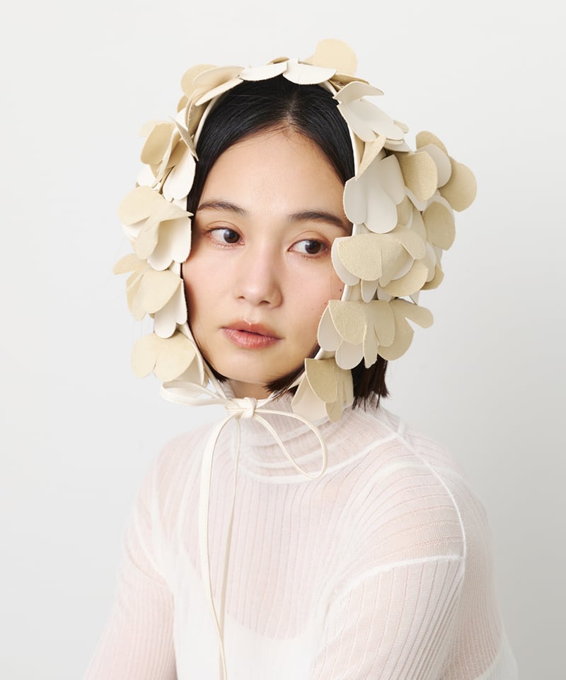 venitフェイクレザーフラワースカーフ venitフェイクレザーフラワースカーフ