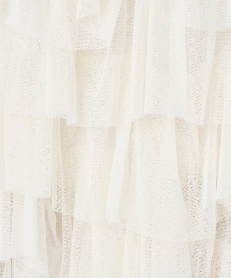 DOT TULE TIERED SKIRT