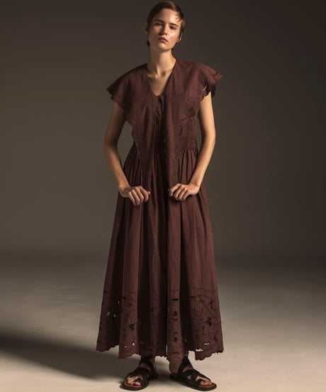 COTTON/ LINEN CUTWORK LACE EMBROIDERY ALL-INｰONE