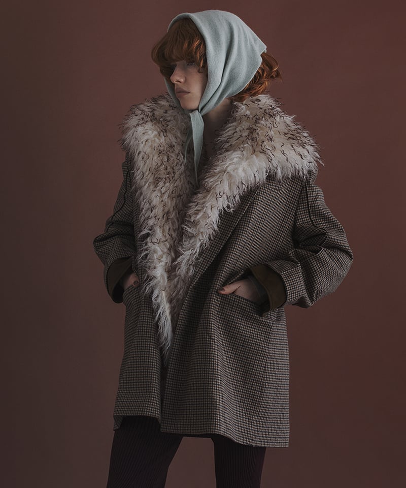 CHECK WIDE JACKET | venit