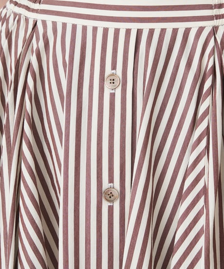 COTTON CUPRA STRIPE SKIRT