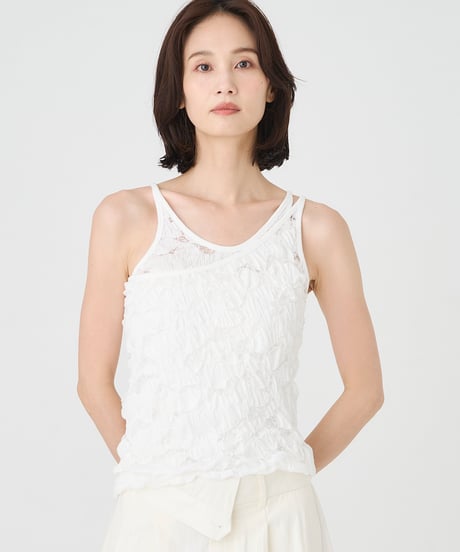 WAVE　DOT TULLE　TANK TOP