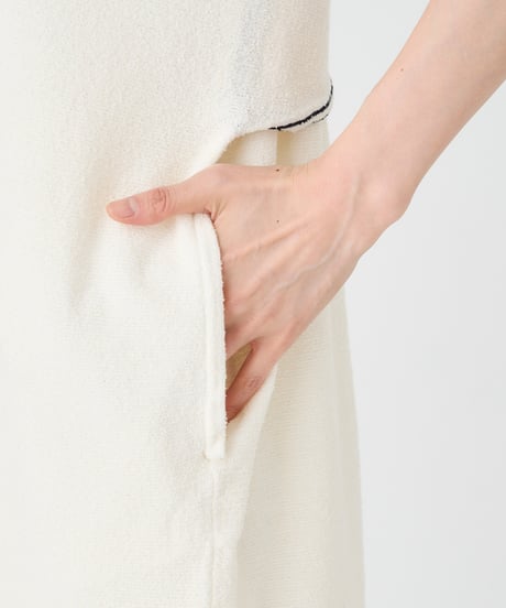 COTTON MINI BOUCLE　KNIT DRESS