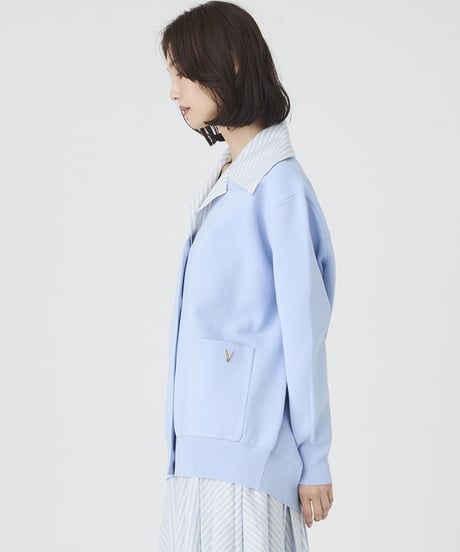 HIGH TWIST KNIT　 襟付きCARDIGAN