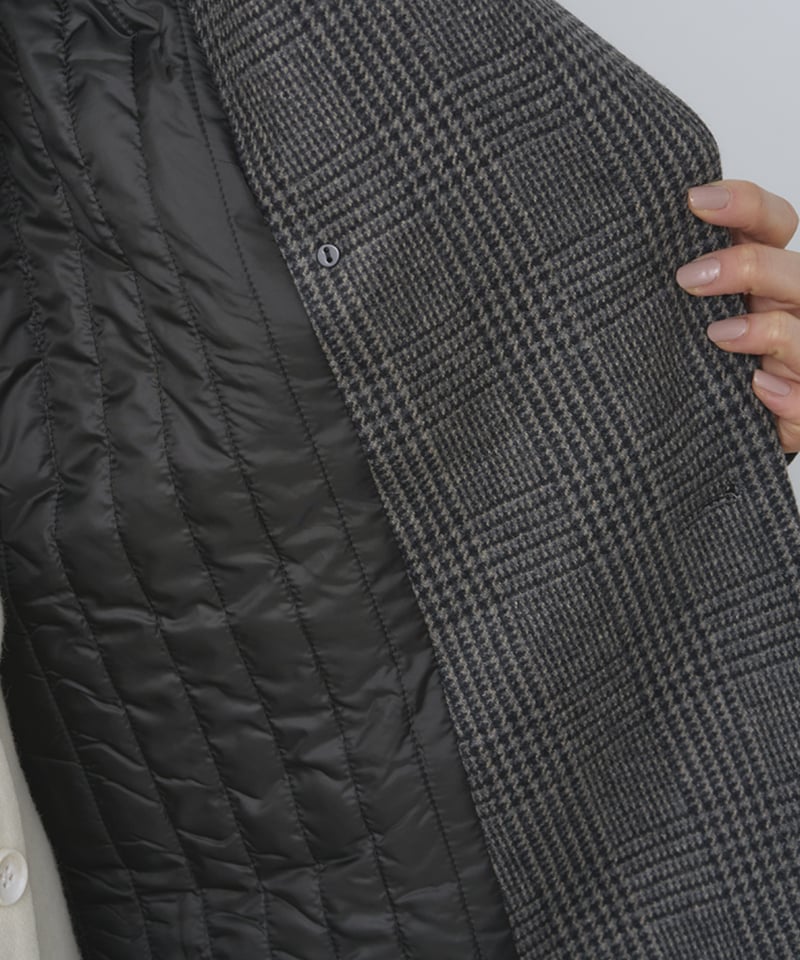 CHECK WIDE JACKET | venit