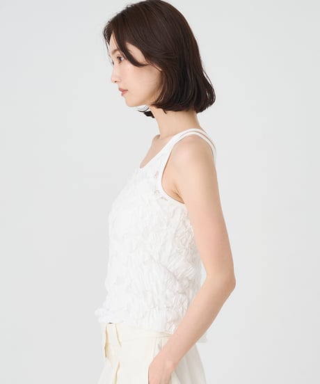 WAVE　DOT TULLE　TANK TOP