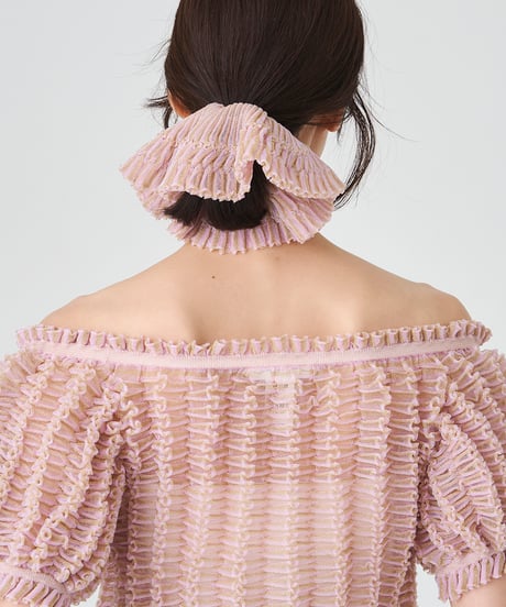 METALLIC 3D RIB　PULL OVER