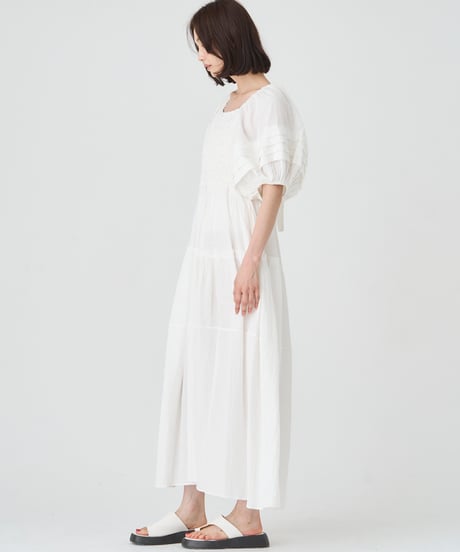 SMOCKING CHECK DRESS